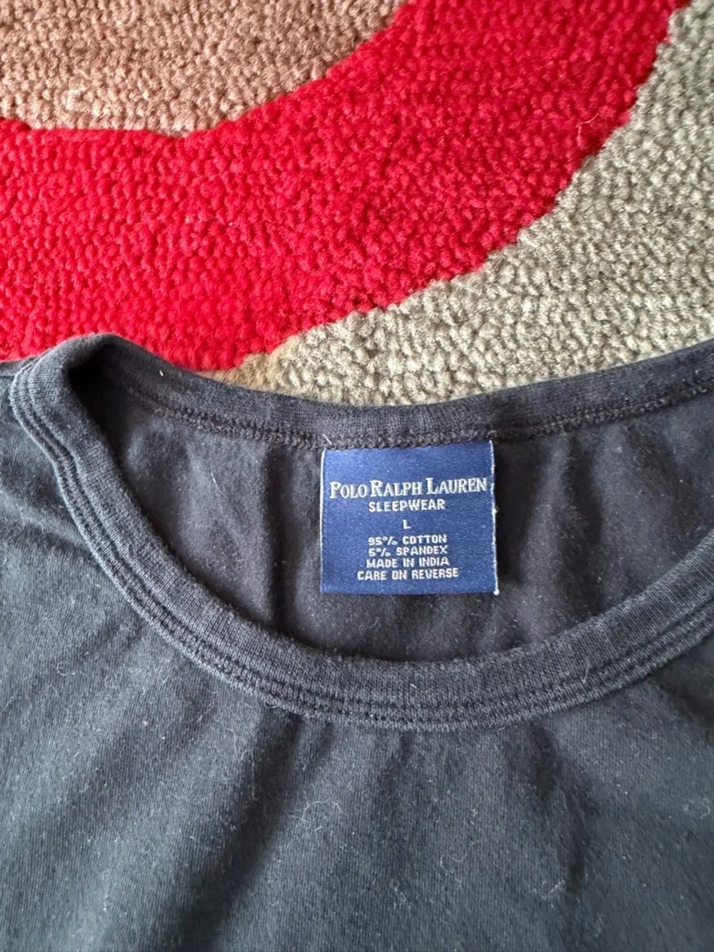 Polo Ralph Lauren Sleepwear Black Basic Short Sleeve T Shirt Men’s Size Large
